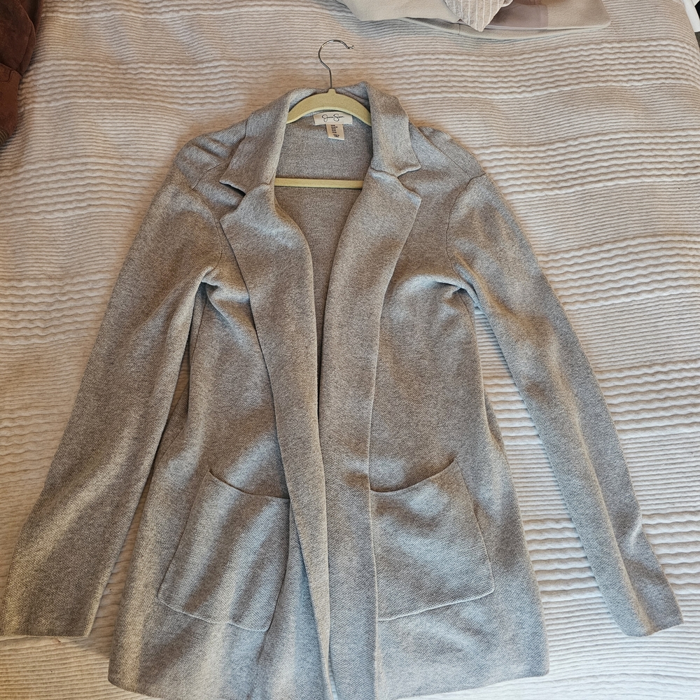 Jessica Simpson Light Gray Knit Fabric